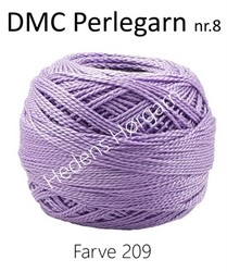 DMC Perlegarn nr. 8 farve 209 lys lilla